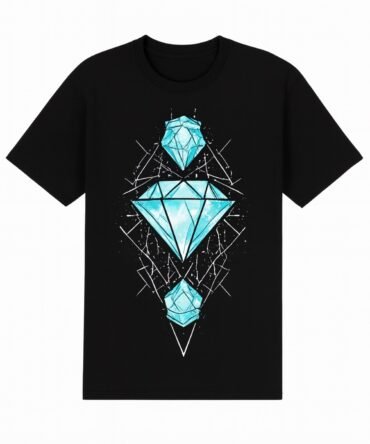 Abstract Blue Gemstone